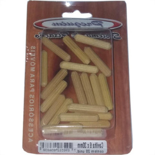 Cartela Cavilha Preguim 6X30Mm Com 20Pecas - Kit C/10