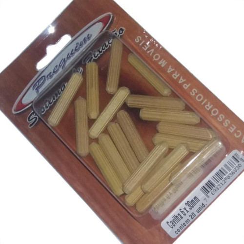 Cartela Cavilha Preguim 6X30Mm Com 20Pecas - Kit C/10