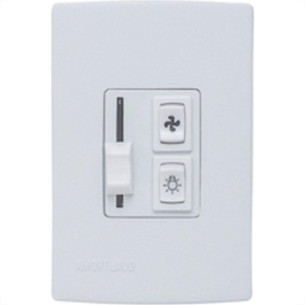 Controle Ventilador Qualitronix Luz+Reversor Embutir Qv36