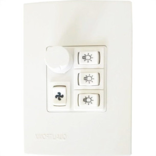 Controle Ventilador Qualitronix Luz+Reversor 3Lampada Qv373
