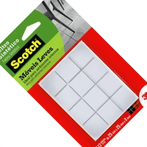 Feltro Auto-Adesivo 3M Branco Quadrado M 12Pecas Fp-065 Hb004262596 Feltro Auto-Adesivo 3M Branco Quadrado M 12Pecas Fp-065 Hb004262596