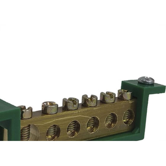 Barramento Terra Steck 06 Terminais Sbt6 Sbt6