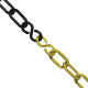 Corrente Pvc Juntalider 08X25M Amarela/Preta Corrente Pvc Juntalider 08X25M Amarela/Preta