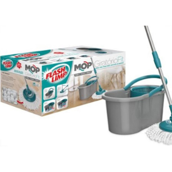 Rodo Mop Flashlimp Giratorio Fit Com Balde Mop5010 Rodo Mop Flashlimp Giratorio Fit Com Balde Mop5010