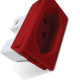 Tomada Painel Steck Com Borne 20A 250V Vermelha S8623 Tomada Painel Steck Com Borne 20A 250V Vermelha S8623
