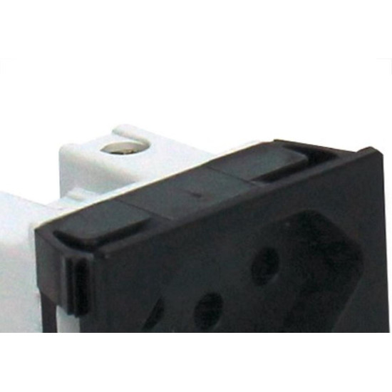 Tomada Painel Steck Com Borne 20A 250V Preta S8621 Tomada Painel Steck Com Borne 20A 250V Preta S8621