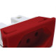 Kit C/2 - Tomada Painel Steck Com Borne 10A 250V Vermelha... Kit C/2 - Tomada Painel Steck Com Borne 10A 250V Vermelha...
