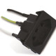 Kit C/3 - Tomada Painel Steck Com Cabo 20A 250V Preta S8629 Kit C/3 - Tomada Painel Steck Com Cabo 20A 250V Preta S8629