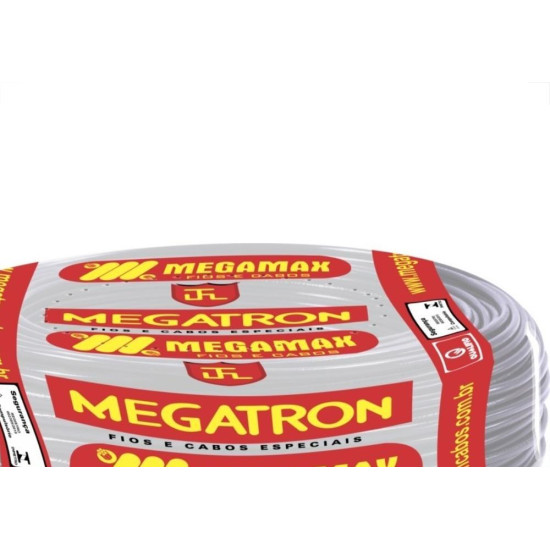 Fio Cabinho Flexivel Megatron 6,0 Preto 100M 7802 Fio Cabinho Flexivel Megatron 6,0 Preto 100M 7802