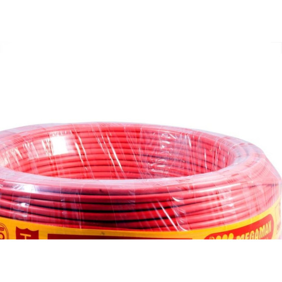 Fio Cabinho Flexivel Megatron 10,0 Vermelho 100M 7899