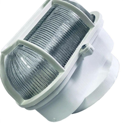 Luminaria Tartaruga Pvc Shintech Branca Com Vidro Tpb1Vq Luminaria Tartaruga Pvc Shintech Branca Com Vidro Tpb1Vq