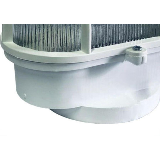 Luminaria Tartaruga Pvc Shintech Branca Com Vidro Tpb1Vq Luminaria Tartaruga Pvc Shintech Branca Com Vidro Tpb1Vq