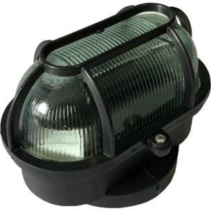 Kit C/2 - Luminaria Tartaruga Pvc Shintech Preta Com Vidr...