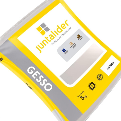 Gesso Rapido Juntalider 5Kg - Kit C/6