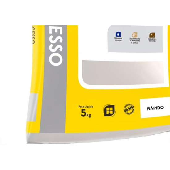 Gesso Rapido Juntalider 5Kg - Kit C/6