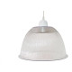 Luminaria Prismatica Bezelux 12'' Com Pendente Branco E27 Bz12Br Luminaria Prismatica Bezelux 12'' Com Pendente Branco E27 Bz12Br