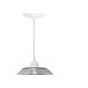 Luminaria Prismatica Bezelux 16'' Com Pendente Branco E27 Bzf16Br Luminaria Prismatica Bezelux 16'' Com Pendente Branco E27 Bzf16Br