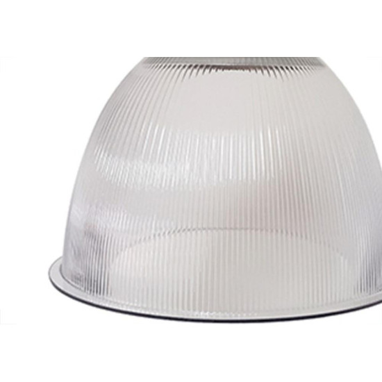 Luminaria Prismatica Bezelux 16'' Com Gancho Branca E27 Bzg16Br2 Luminaria Prismatica Bezelux 16'' Com Gancho Branca E27 Bzg16Br2