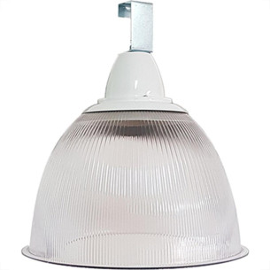 Luminaria Prismatica Bezelux 22'' Com Gancho Branco E27 Bzg22Br2