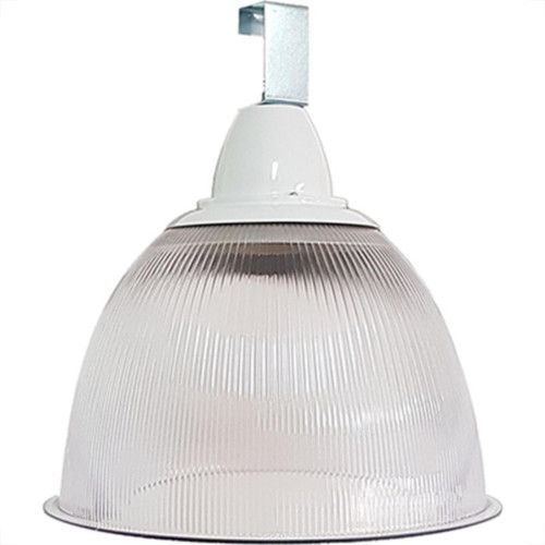 Luminaria Prismatica Bezelux 22'' Com Gancho Branco E27 Bzg22Br2 Luminaria Prismatica Bezelux 22'' Com Gancho Branco E27 Bzg22Br2