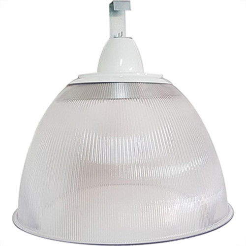 Luminaria Prismatica Bezelux 22'' Com Gancho Branco E40 Bzg22Br4 Luminaria Prismatica Bezelux 22'' Com Gancho Branco E40 Bzg22Br4