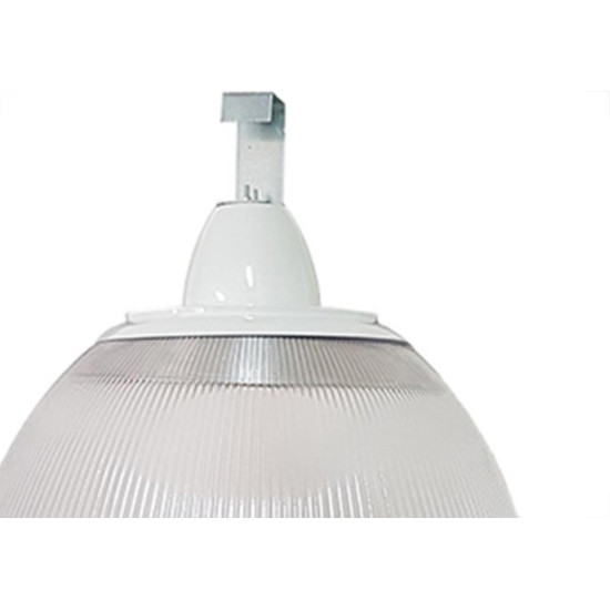 Luminaria Prismatica Bezelux 22'' Com Gancho Branco E40 Bzg22Br4 Luminaria Prismatica Bezelux 22'' Com Gancho Branco E40 Bzg22Br4