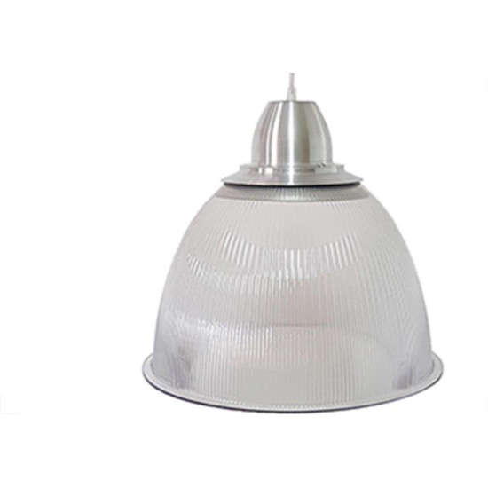 Luminaria Prismatica Bezelux 16'' Com Pendente Escovado Reforcado E27 Bzsf16Ec2 Luminaria Prismatica Bezelux 16'' Com Pendente Escovado Reforcado E27 Bzsf16Ec2
