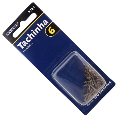 Cartela Tachinha Brasfort 06 Com 100 Pecas 7721 Cartela Tachinha Brasfort 06 Com 100 Pecas 7721