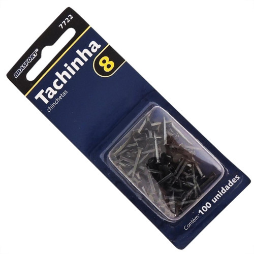 Cartela Tachinha Brasfort 08 Com 100 Pecas 7722 Cartela Tachinha Brasfort 08 Com 100 Pecas 7722