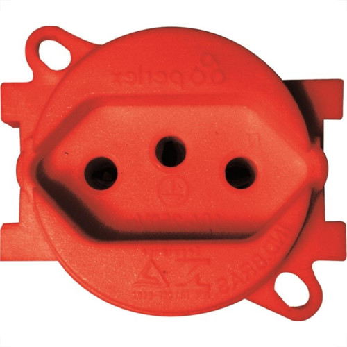Tomada Piso Perlex 2 Polos +Terra 20A Vermelha 5715Vm Tomada Piso Perlex 2 Polos +Terra 20A Vermelha 5715Vm