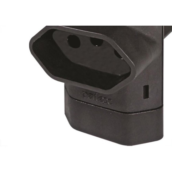Pino 3 Saidas 2 Polos+Terra Perlex Preto 345Prc/10 - Kit C/10 Pino 3 Saidas 2 Polos+Terra Perlex Preto 345Prc/10 - Kit C/10