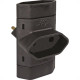 Pino 3 Saidas 2 Polos Perlex ''T'' Preto 245Prc/10 - Kit C/10 Pino 3 Saidas 2 Polos Perlex ''T'' Preto 245Prc/10 - Kit C/10