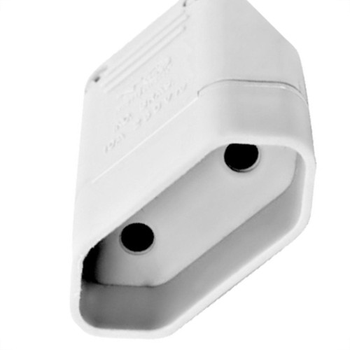 Pino Femea 2 Polos Perlex Reforcado Branco 1042Brc/10 - Kit C/10 Pino Femea 2 Polos Perlex Reforcado Branco 1042Brc/10 - Kit C/10