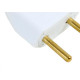 Pino Macho 2 Polos Perlex Macico 10A Branco 1041Brc/10 - Kit C/10 Pino Macho 2 Polos Perlex Macico 10A Branco 1041Brc/10 - Kit C/10