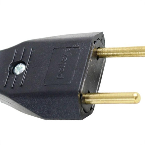 Pino Macho 2 Polos Perlex Macico 10A Preto 1041Prc/10 - Kit C/10 Pino Macho 2 Polos Perlex Macico 10A Preto 1041Prc/10 - Kit C/10