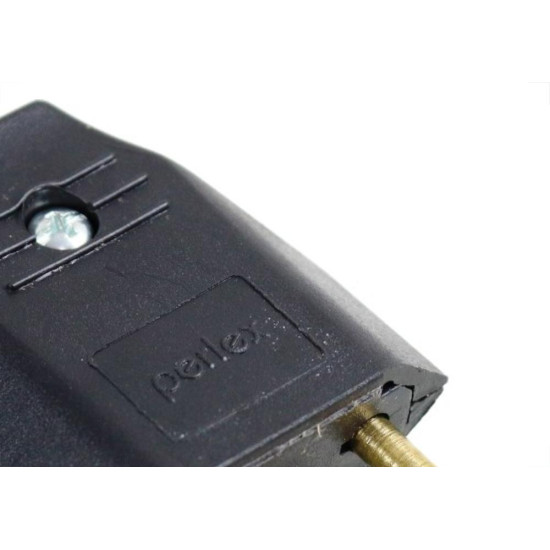 Pino Macho 2 Polos Perlex Macico 10A Preto 1041Prc/10 - Kit C/10 Pino Macho 2 Polos Perlex Macico 10A Preto 1041Prc/10 - Kit C/10