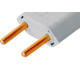 Pino Macho 2 Polos Perlex Macico 20A Cinza 1046Czc/10 - Kit C/10 Pino Macho 2 Polos Perlex Macico 20A Cinza 1046Czc/10 - Kit C/10