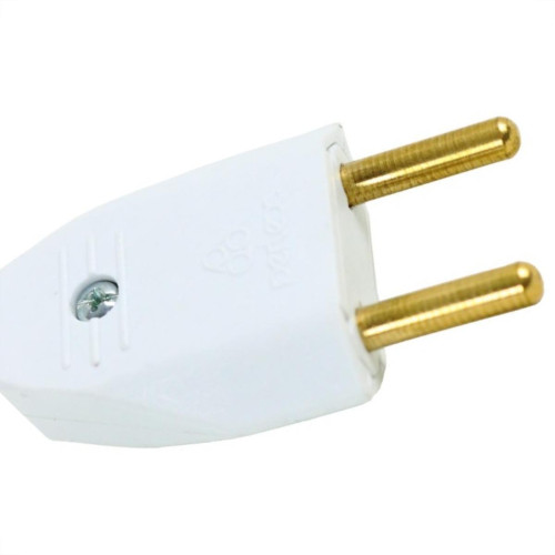 Pino Macho 2 Polos Perlex Macico 20A Branco 1046Brc/10 - Kit C/10 Pino Macho 2 Polos Perlex Macico 20A Branco 1046Brc/10 - Kit C/10