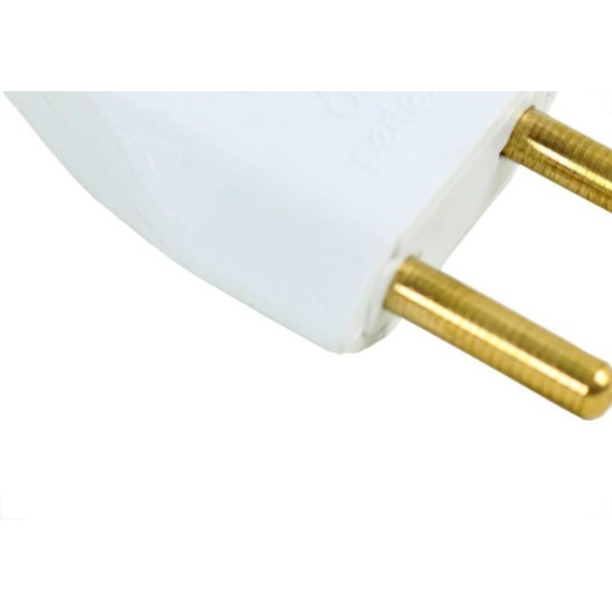 Pino Macho 2 Polos Perlex Macico 20A Branco 1046Brc/10 - Kit C/10 Pino Macho 2 Polos Perlex Macico 20A Branco 1046Brc/10 - Kit C/10