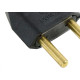 Pino Macho 2 Polos Perlex Macico 20A Preto 1046Prc/10 - Kit C/10 Pino Macho 2 Polos Perlex Macico 20A Preto 1046Prc/10 - Kit C/10