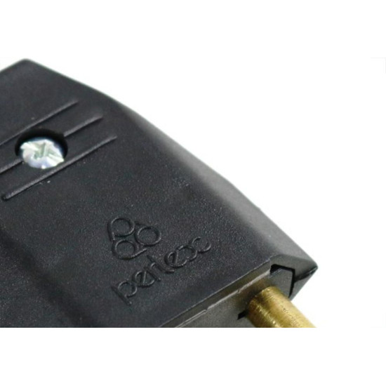 Pino Macho 2 Polos Perlex Macico 20A Preto 1046Prc/10 - Kit C/10 Pino Macho 2 Polos Perlex Macico 20A Preto 1046Prc/10 - Kit C/10