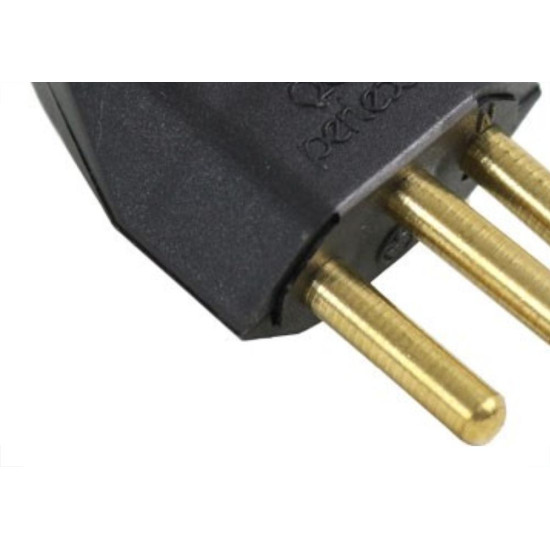 Pino Macho 2 Polos+Terra Perlex 10A Preto 1043Prc/10 - Kit C/10 