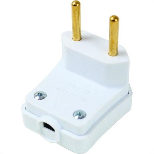 Pino Prensa Cabo Perlex 2 Polos 10A Branco 2054Brc/10 - Kit C/10 Pino Prensa Cabo Perlex 2 Polos 10A Branco 2054Brc/10 - Kit C/10