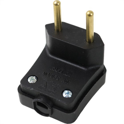 Pino Prensa Cabo Perlex 2 Polos 10A Preto 2054Prc/10 - Kit C/10 Pino Prensa Cabo Perlex 2 Polos 10A Preto 2054Prc/10 - Kit C/10