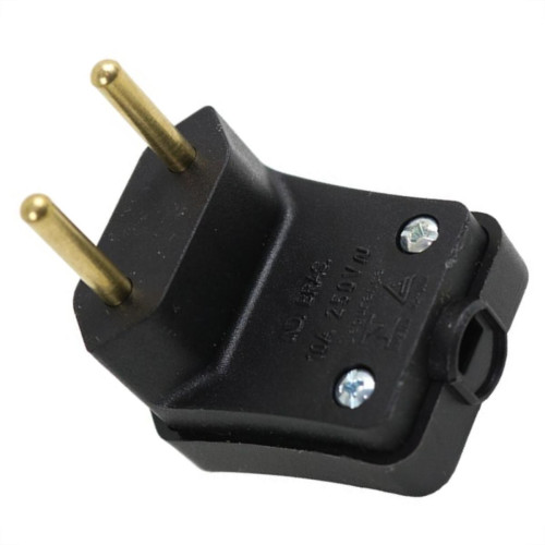 Pino Prensa Cabo Perlex 2 Polos 10A Preto 2054Prc/10 - Kit C/10 Pino Prensa Cabo Perlex 2 Polos 10A Preto 2054Prc/10 - Kit C/10