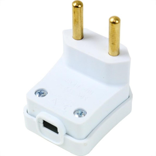 Pino Prensa Cabo Perlex 2 Polos 20A Branco 2058Brc/10 - Kit C/10 Pino Prensa Cabo Perlex 2 Polos 20A Branco 2058Brc/10 - Kit C/10