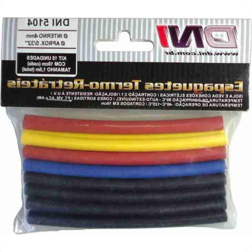 Espaguete Termo Retratil Dni 4Mm Com 15Pecas 5104 Espaguete Termo Retratil Dni 4Mm Com 15Pecas 5104