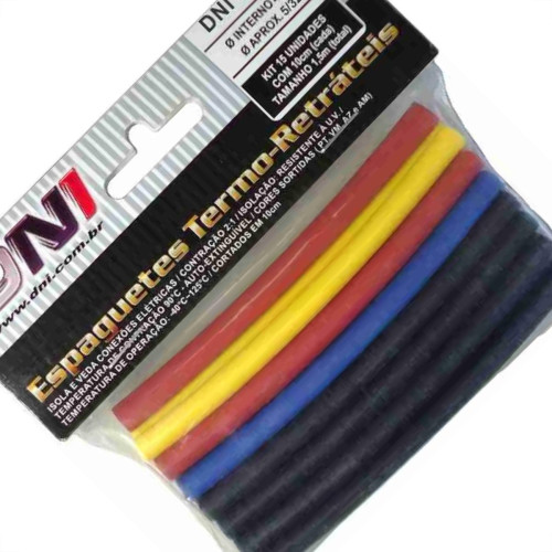 Espaguete Termo Retratil Dni 4Mm Com 15Pecas 5104 Espaguete Termo Retratil Dni 4Mm Com 15Pecas 5104