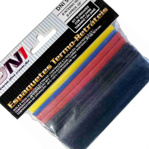 Espaguete Termo Retratil Dni 16Mm Com 10Pecas 5116 Espaguete Termo Retratil Dni 16Mm Com 10Pecas 5116