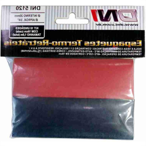 Espaguete Termo Retratil Dni 20Mm Com 10Pecas 5120 Espaguete Termo Retratil Dni 20Mm Com 10Pecas 5120